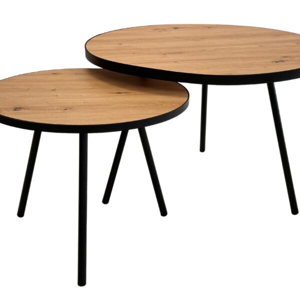 Wysokie Stoliki Kawowe Zestaw 2 szt. – Artisan 01