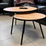 Wysokie Stoliki Kawowe Zestaw 2 szt. – Artisan 01