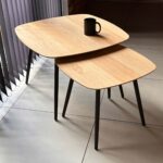 Zestaw Stoliki Drewniane Geometryczne – Linaro 91