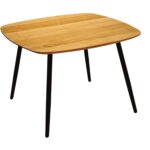 Stolik Dębowy z Metalową Ramą – Linaro 02