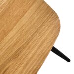 Stolik Dębowy z Metalową Ramą – Linaro 02