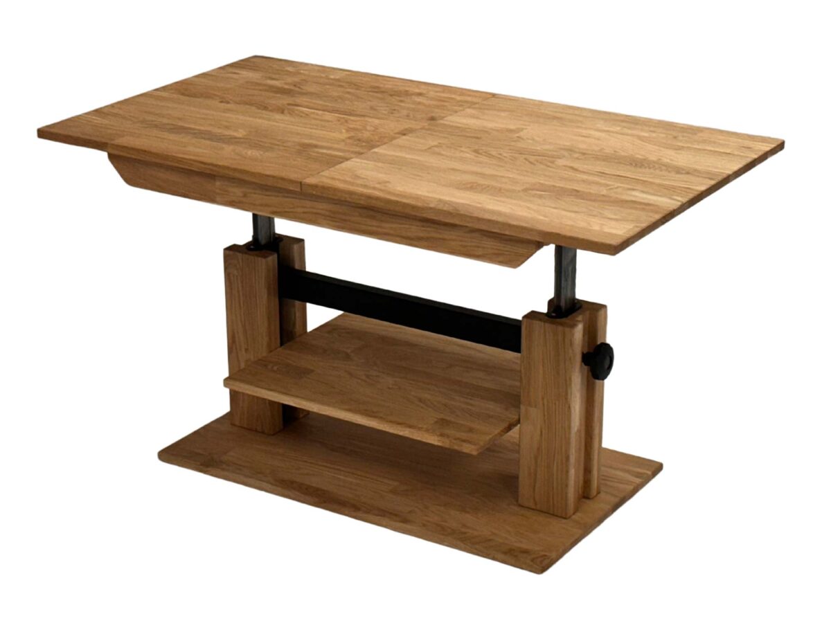 Ława Drewniana Rozkładana z Dolną Półką – Taverno