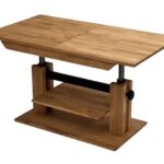 Stolik Dębowy z Regulacją Wysokości 42–58 cm – Artisan 06