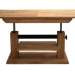 Stolik Dębowy z Regulacją Wysokości 42–58 cm – Artisan 06