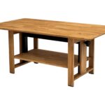 Ażurowy Stolik Drewniany z Podnoszonym Blatem – Velnero