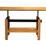 Ażurowy Stolik Drewniany z Podnoszonym Blatem – Velnero