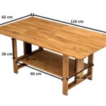 Ażurowy Stolik Drewniany z Podnoszonym Blatem – Velnero