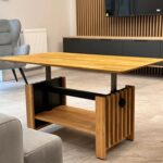 Stolik Podnoszony z Lamelami Dębowy – Taverno