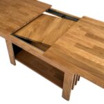 Ława Dębowa z Lamelami i Podnoszonym Blatem – Taverno