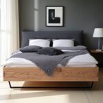 Wygodne Łóżko Dębowe z Pojemnikiem Taverika B DĄB