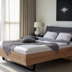 Wygodne Łóżko Dębowe z Pojemnikiem Taverika B DĄB