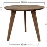 Klasyczny nowoczesny dębowy stolik tabacco Basic