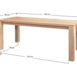 Skandynawski dębowy klasyczny stół Gaia