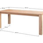 Skandynawski klasyczny dębowy stół Gaia