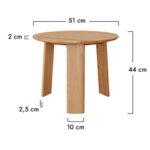 Nowoczesny dębowy stolik nocny Asento