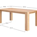 Praktyczny dębowy klasyczny stół Siena