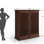 Nowoczesna szafa 70 cm tabacco 2-drzwiowa Kalari