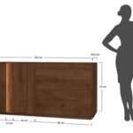 Loftowa dębowa nowoczesna komoda Essentia