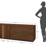 Szafka RTV 165 cm tabacco 4-drzwiowa Essentia