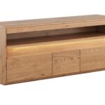 Duża Szafka RTV - Design Dębowy Sekwana