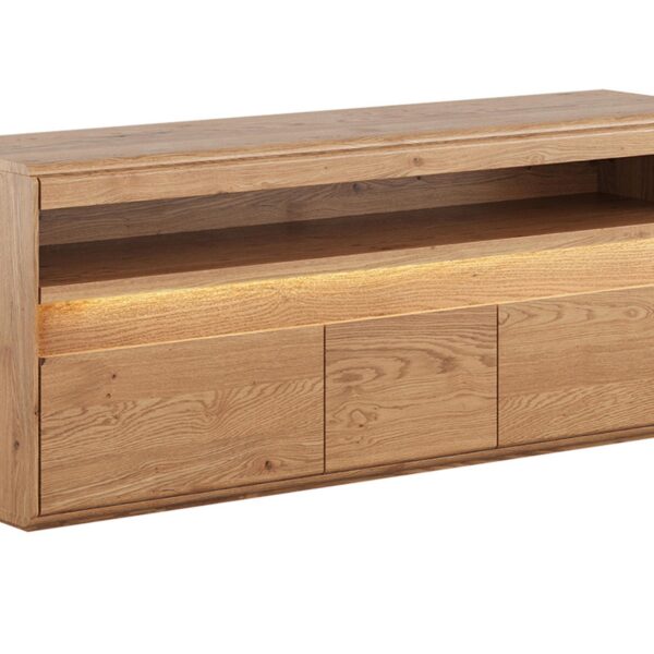 Duża Szafka RTV - Design Dębowy Sekwana