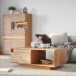 Niska Witryna 2D Lewa - Olejowany Dąb Sekwana