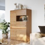 Witryna 2D Niska Prawa - Dąb Elegancki Sekwana