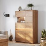 Niska Witryna 2D Lewa - Olejowany Dąb Sekwana