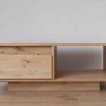 Ława z Szufladą - Elegancki Dąb Sekwana