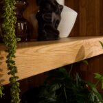 Regał Wysoki Słupek na Książki Dębowy Isumi