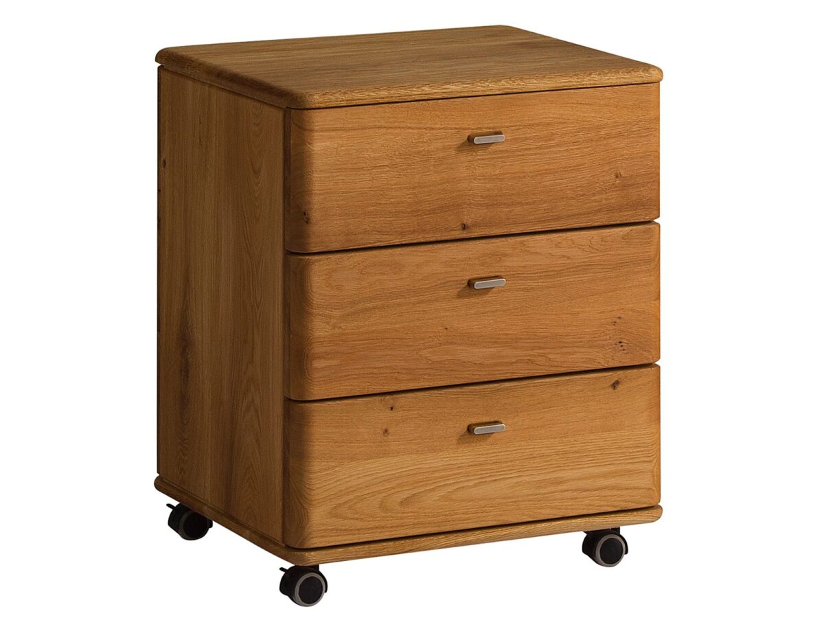 Kontenerek Drewniany Biurowy na Kółkach Maseri