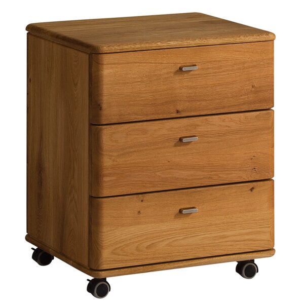 Kontenerek Drewniany Biurowy na Kółkach Maseri