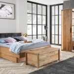 Łóżko dębowe z pojemnikiem Maseri 140