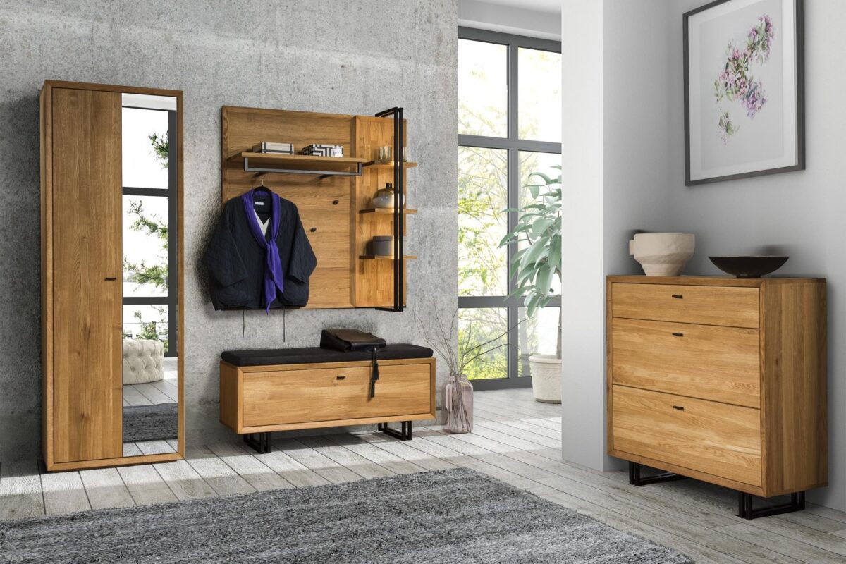 Drewniane meble do przedpokoju Toledo