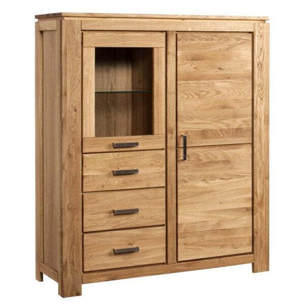 Dębowa szafka niska Akita