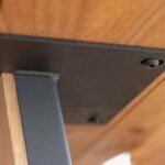 Stół debowy Gavardo 100x200 czarne nogi