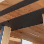 Stół debowy Gavardo 90x180 czarne nogi