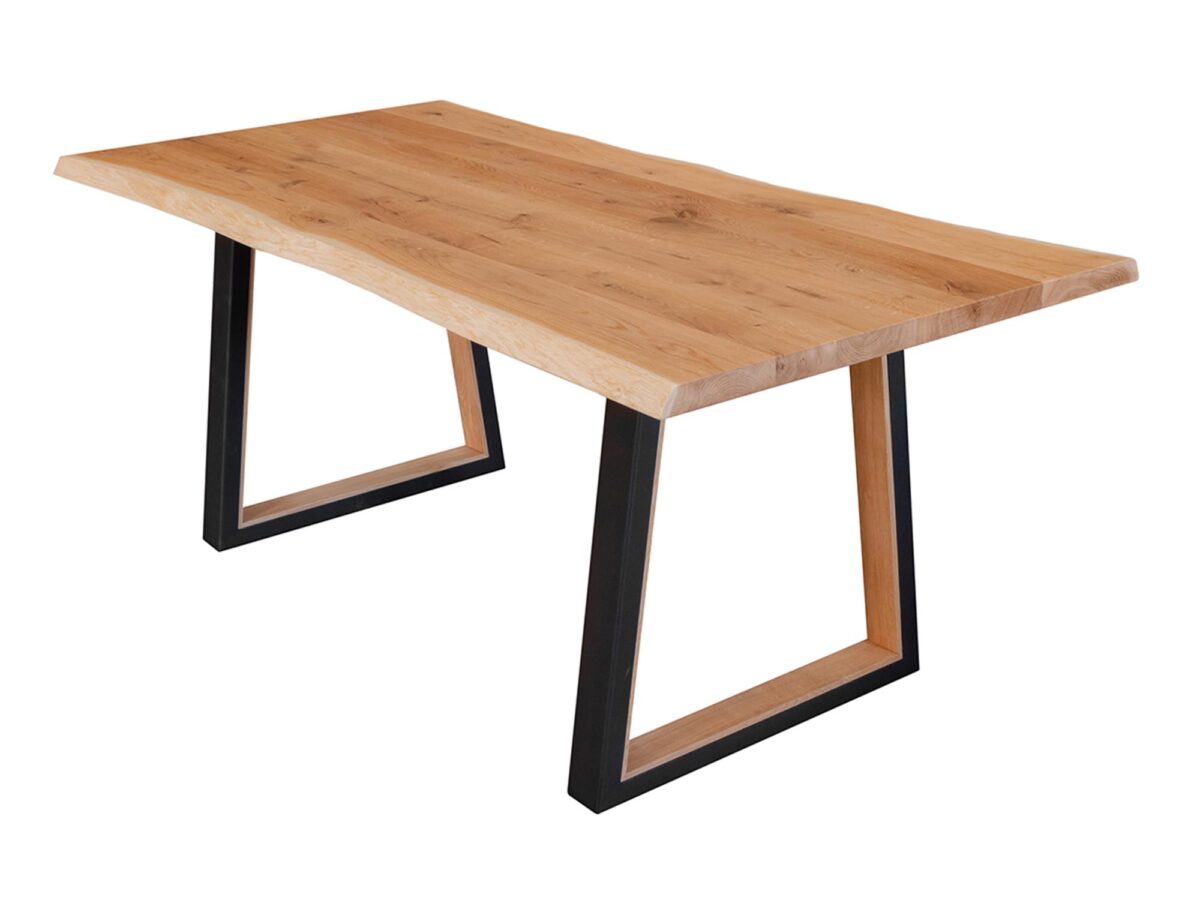 Stół debowy Gavardo 100x200 czarne nogi