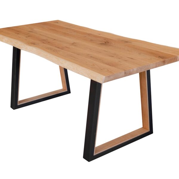 Stół debowy Gavardo 100x200 czarne nogi