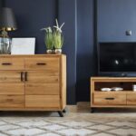 Dębowa Szafa Dwudrzwiowa na Nóżkach ALAMOS LOFT