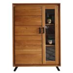 Komoda z Przeszkleniem Dębowa ALAMOS LOFT