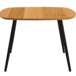 Stolik Drewniany Mały z Geometryczną Nóżką – Linaro 01