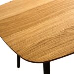 Stolik Drewniany Mały z Geometryczną Nóżką – Linaro 01