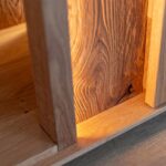 Niska Witryna Szklana Dębowa Essentia