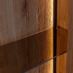 Niska Witryna Szklana Dębowa Essentia