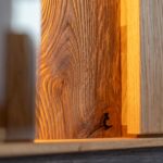 Niska Witryna Szklana Dębowa Essentia