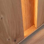 Szeroka Komoda TV Dębowa Essentia