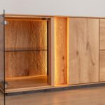 Komoda TV z Przeszkleniem Essentia