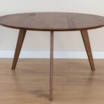 Klasyczny nowoczesny dębowy stolik 90 cm Basic