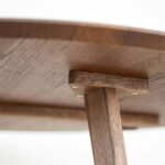 Klasyczny nowoczesny dębowy stolik 90 cm Basic